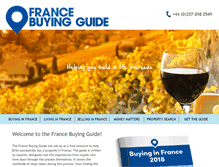 Tablet Screenshot of francebuyingguide.com